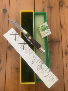 Puma Knife: Puma Original Rare 1984 Pony 620 Twin Blade Knife with Stag Antler Handle #18481