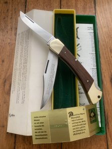 Puma Rare Model 972 Game Warden 1974 Twin Blade Folding Lock Knife with Box #45471