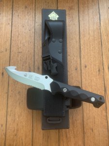 Puma Knife: Puma Rare 132001 PTS 58 Huntac Tactical Survival Knife with Gut Hook in Original Box