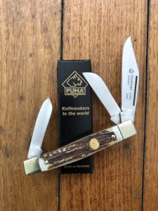 Puma Knife: Puma Stockman Foldback Knife with Stag Handle 2009