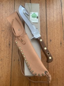 Puma Knife: Puma 1983 rare & original 12 6391 BUND knife in original Sheath, Box, & Warranty Tag