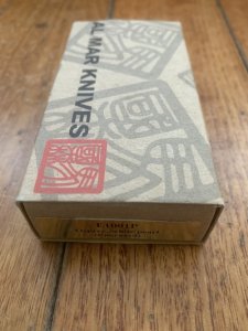 Al Mar Japan E1001P Osprey White Pearl Engraved Pocket Knife in original Pouch and Box
