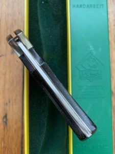 Puma Knife: Puma Original 1996 4 Star Folding Lock Blade Knife with Black Ebony Micarta Handle in Box