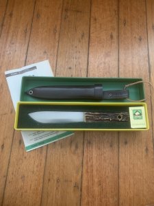 Puma Knife: Puma 1974 FAHRTENMESSER Stag in Original Sheath and Plastic Box with Tag