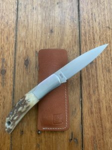 Al Mar Japan E1005 EAGLE Stag Handled Gentlemen's Knife in original Pouch