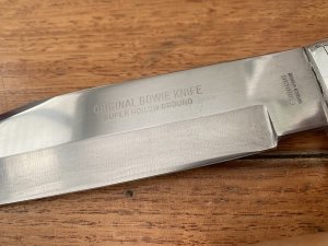 Solingen Germany EUROCUT Original 7" Bowie Knife with Leather Sheath