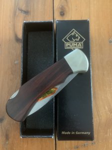 Puma Knife: Puma 2008 4 Star Full Sized Folding Lock Knife with Cocobolo wood Handle