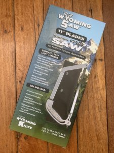 Wyoming Saw I with Bone & Wood Blade & Black Nylon Case
