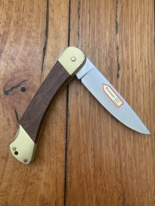 Puma Knife: Puma 1988 model 765 Setter Folding Knife with Jacaranda Handle