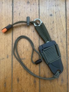 ESEE Knives-ROWEN UZULA Neck Knife Kydex Sheath & Paracord