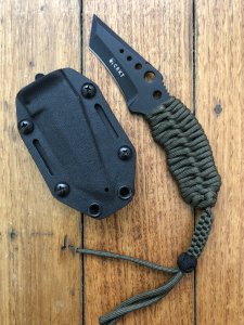 CRKT COVERT TACTICAL MILITARY TANTO NECK/BOOT KNIFE