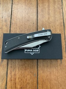 Puma Knife: Puma SGB SONIC Folding Liner Lock Knife with Carbon Fibre Handle