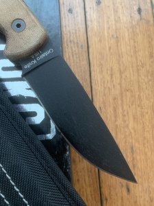 Ontario 2018 Ranger Series TAK-1 with Rust Brown Micarta Handle and Nylon Tactical Belt Sheath