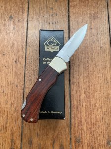 Puma Knife: Puma 2011 4 Star Full Sized Folding Lock Knife with Cocobolo wood Handle