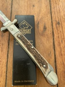 Puma Knife: Puma Large Medici Lock back Knife with Stag Handle 2007