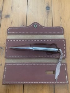 Browning Knife Limited Edition Model 376 knife in Leather Display Case