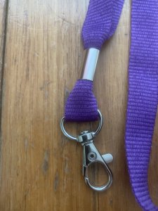 Lanyard: Purple Whistle Lanyard