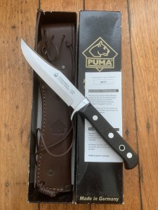 Puma Knife: Puma 2016/17 Bowie Sedona Bowie with Ebony Wood Handle