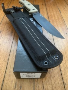 Ontario Ranger Series RAT 7 with Micarta Handle and Black Nylon Tactical Belt Sheath