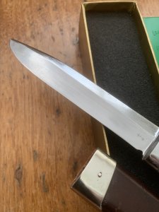 Puma Knife: Puma 1970 Vintage 3573 Boot Knife with Stag Handle & Original Box  #22072