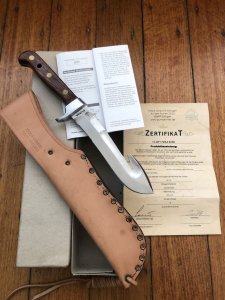 Puma Knife: Puma rare & original 12 6391 BUND knife in original Sheath, Box, & Paperwork