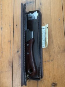 Kershaw Knife: Vintage 1980's KERSHAW KAI CAMP KIT  Japanese 3 Blade Knife Set with Wood Handle & Case