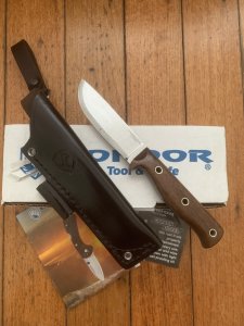 Condor Tool & Knife Company El Salvador SWAMP ROMPER Knife with Leather Sheath
