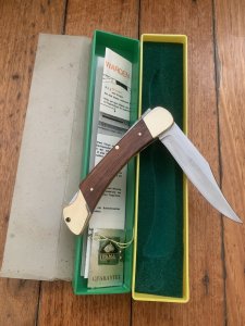 Puma Rare model 970 Game Warden 1971 Folding Lock Knife in box Serial Number 90174