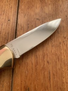 Puma Knife: Puma Original 1985 4 Star Folding Lock Blade Knife with Orange Ivory Micarta Handle