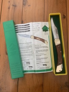 Puma Rare model 970 Game Warden 1993 Folding Lock Knife in box #49392