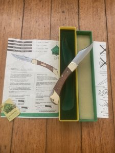 Puma Rare Model 965 Deer Hunter 1978 Folding Lock Knife Serial # 12871 in original box