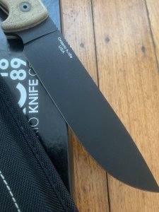 Ontario Ranger Series RAT 7 with Micarta Handle and Black Nylon Tactical Belt Sheath