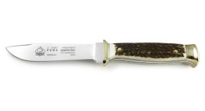 Puma Knife: Puma Jagdnicker nach Frevert 3587 Knife with Stag Antler Handle