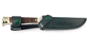 Puma Knife: Puma Jagdnicker nach Frevert 3587 Knife with Stag Antler Handle
