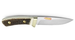 Puma Knife: Puma Limited Edition 113598 Model Rotwildmesser Handmade Knife with Stag Antler Handle