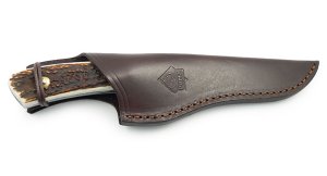 Puma Knife: Puma Limited Edition 113598 Model Rotwildmesser Handmade Knife with Stag Antler Handle
