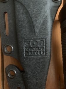 SOG Vintage Original SEKI JAPAN M37 SEAL PUP Knife with Kydex Tactical sheath