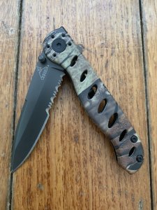 GERBER USA  Small Camo Frame Lock Spear Point Folding Knife