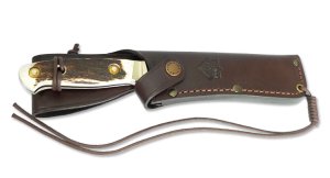 Puma Knife: Puma 116009 White Hunter 240 Knife with Stag Antler Handle