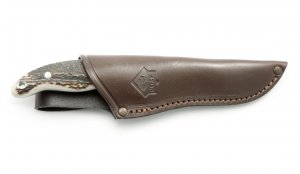 Puma Knife: Puma Hunters Companion with Stag Handle leather sheath Latest Model