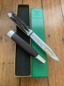 Puma Knife: Puma 1970 Vintage 3573 Boot Knife with Stag Handle & Original Box  #22072