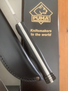 Puma Knife: Puma 2026 Model German GEK Expedition Knife in Black Box