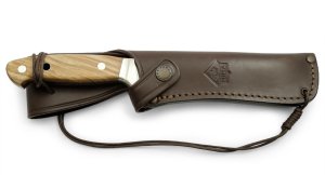 Puma Knife: Puma 126009 White Hunter 240 Knife with Olive Hard Wood Handle