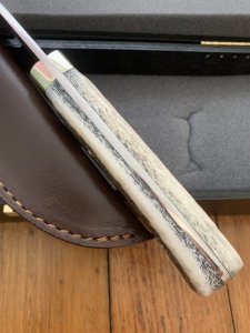 Puma Knife: Puma Limited Edition 113598 Model Rotwildmesser Handmade Knife with Stag Antler Handle