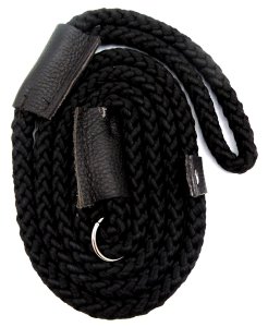 Dog Lead: Black Slip Lead, 12mm thick, 1.5m long