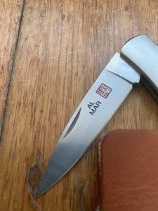 Al Mar Japan E1005 EAGLE Stag Handled Gentlemen's Knife in original Pouch