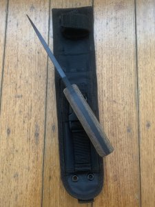 Ontario Ranger Series AFGHAN with Brown Micarta Handle and Tactical Belt Sheath