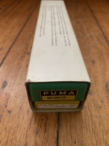 Puma Knife: Puma Rare 1981 model 230868 Angler Knife with original box and warranty #26182