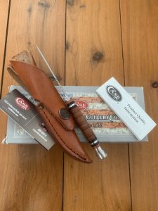 CASE USA Small Hunter Caping Knife with Leather Sheath
