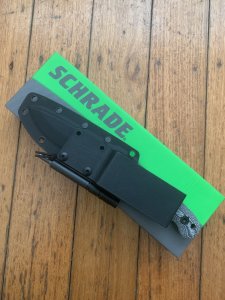 Schrade Knife: Schrade Frontier Knife With Ferro Rod and Kydex Sheath